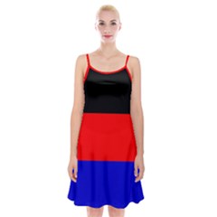 East Frisia Flag Spaghetti Strap Velvet Dress