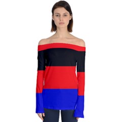 East Frisia Flag Off Shoulder Long Sleeve Top by tony4urban