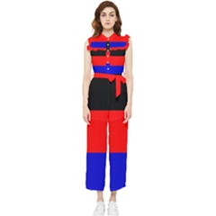 East Frisia Flag Women s Frill Top Chiffon Jumpsuit by tony4urban