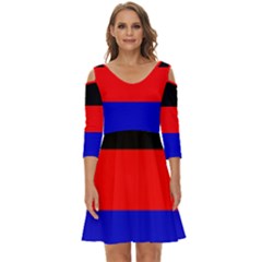 East Frisia Flag Shoulder Cut Out Zip Up Dress by tony4urban