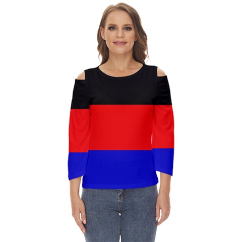 East Frisia Flag Cut Out Wide Sleeve Top by tony4urban