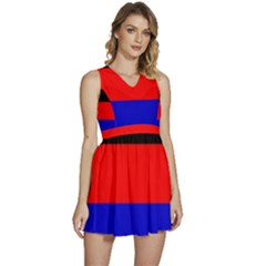 East Frisia Flag Sleeveless High Waist Mini Dress by tony4urban