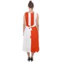 Derry Flag Midi Tie-Back Chiffon Dress View2