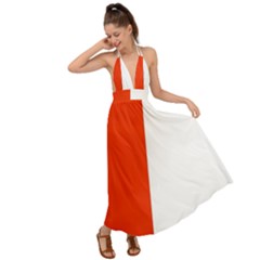 Derry Flag Backless Maxi Beach Dress by tony4urban