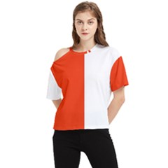 Derry Flag One Shoulder Cut Out Tee by tony4urban