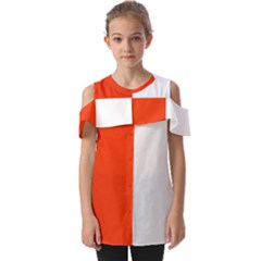 Derry Flag Fold Over Open Sleeve Top by tony4urban