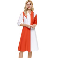 Derry Flag Classy Knee Length Dress by tony4urban