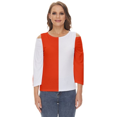 Derry Flag Cut Out Wide Sleeve Top by tony4urban