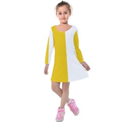 Antrim Flag Kids  Long Sleeve Velvet Dress