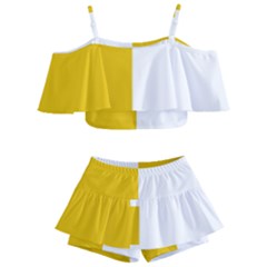 Antrim Flag Kids  Off Shoulder Skirt Bikini by tony4urban