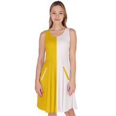 Antrim Flag Knee Length Skater Dress With Pockets by tony4urban