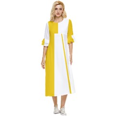 Antrim Flag Double Cuff Midi Dress by tony4urban