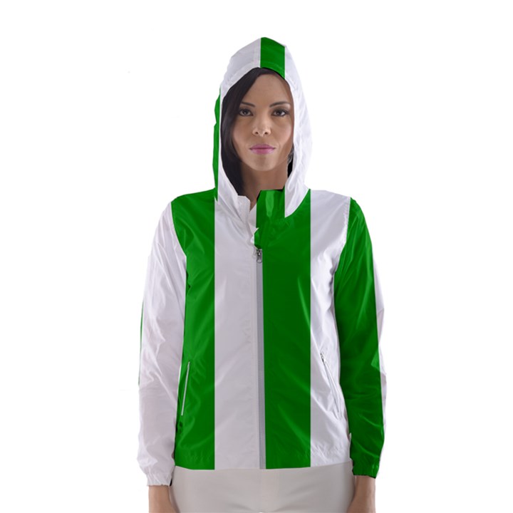 Fermanagh Flag Women s Hooded Windbreaker