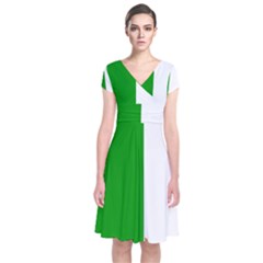 Fermanagh Flag Short Sleeve Front Wrap Dress by tony4urban