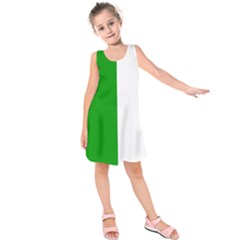 Fermanagh Flag Kids  Sleeveless Dress by tony4urban