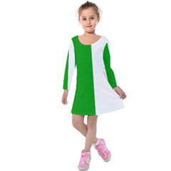 Fermanagh Flag Kids  Long Sleeve Velvet Dress by tony4urban