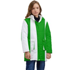 Fermanagh Flag Kid s Hooded Longline Puffer Jacket by tony4urban