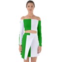 Fermanagh Flag Off Shoulder Top with Skirt Set View1