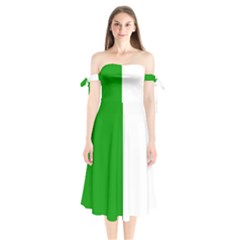 Fermanagh Flag Shoulder Tie Bardot Midi Dress by tony4urban