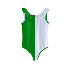 Fermanagh Flag Kids  Frill Swimsuit by tony4urban