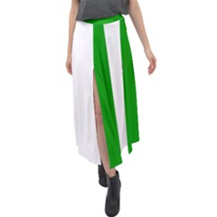 Fermanagh Flag Velour Split Maxi Skirt by tony4urban