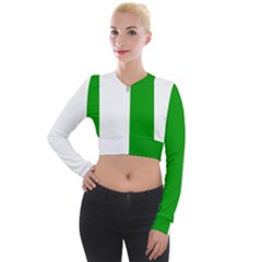 Fermanagh Flag Long Sleeve Cropped Velvet Jacket by tony4urban