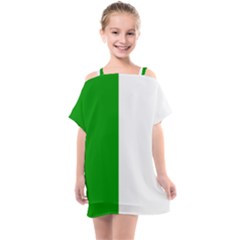 Fermanagh Flag Kids  One Piece Chiffon Dress by tony4urban