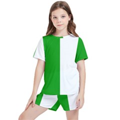 Fermanagh Flag Kids  Tee And Sports Shorts Set by tony4urban