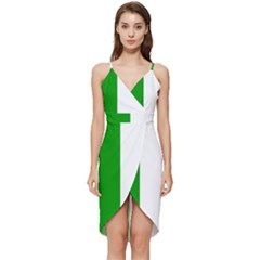 Fermanagh Flag Wrap Frill Dress by tony4urban