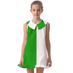 Fermanagh Flag Kids  Pilgrim Collar Ruffle Hem Dress by tony4urban