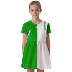 Fermanagh Flag Kids  Short Sleeve Pinafore Style Dress by tony4urban