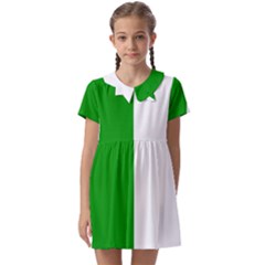 Fermanagh Flag Kids  Asymmetric Collar Dress by tony4urban