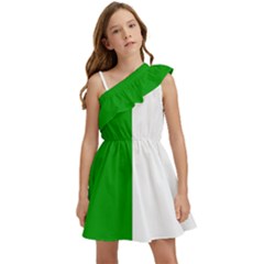 Fermanagh Flag Kids  One Shoulder Party Dress by tony4urban