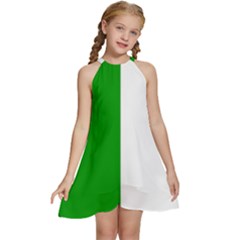 Fermanagh Flag Kids  Halter Collar Waist Tie Chiffon Dress by tony4urban