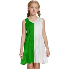 Fermanagh Flag Kids  Sleeveless Tiered Mini Dress by tony4urban