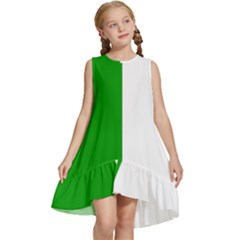 Fermanagh Flag Kids  Frill Swing Dress by tony4urban