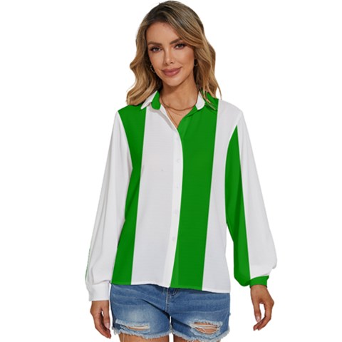 Fermanagh Flag Women s Long Sleeve Button Down Shirt by tony4urban