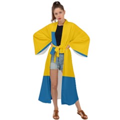 Opolskie Flag Maxi Kimono by tony4urban