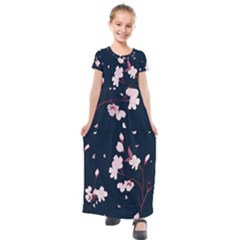 Usa  Kid,s Dress Kids  Short Sleeve Maxi Dress by insafestore