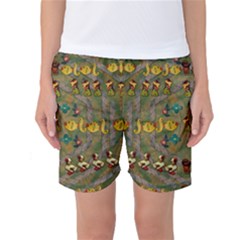 Fishes Admires All Freedom In The World And Feelings Of Security Women s Basketball Shorts by pepitasart