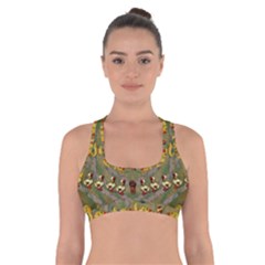 Fishes Admires All Freedom In The World And Feelings Of Security Cross Back Sports Bra by pepitasart