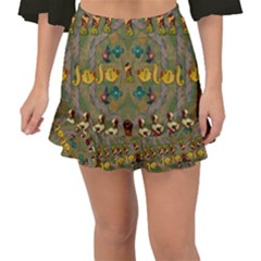 Fishes Admires All Freedom In The World And Feelings Of Security Fishtail Mini Chiffon Skirt by pepitasart