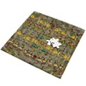 Fishes Admires All Freedom In The World And Feelings Of Security Wooden Puzzle Square View2