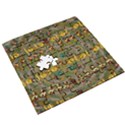 Fishes Admires All Freedom In The World And Feelings Of Security Wooden Puzzle Square View3