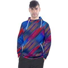 Striped Colorful Abstract Pattern Men s Pullover Hoodie