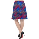 Striped Colorful Abstract Pattern Fishtail Chiffon Skirt View2