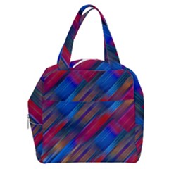 Striped Colorful Abstract Pattern Boxy Hand Bag