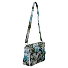 Flowers And Leaves Colored Scene Shoulder Bag With Back Zipper by dflcprintsclothing