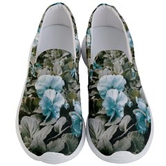 Flowers And Leaves Colored Scene Men s Lightweight Slip Ons by dflcprintsclothing