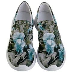 Flowers And Leaves Colored Scene Women s Lightweight Slip Ons by dflcprintsclothing